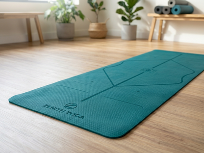 Eco-Pure Anti-Slip Yoga Mat: Extra-Thick High-Density Mat for Joint Support & Pilates
