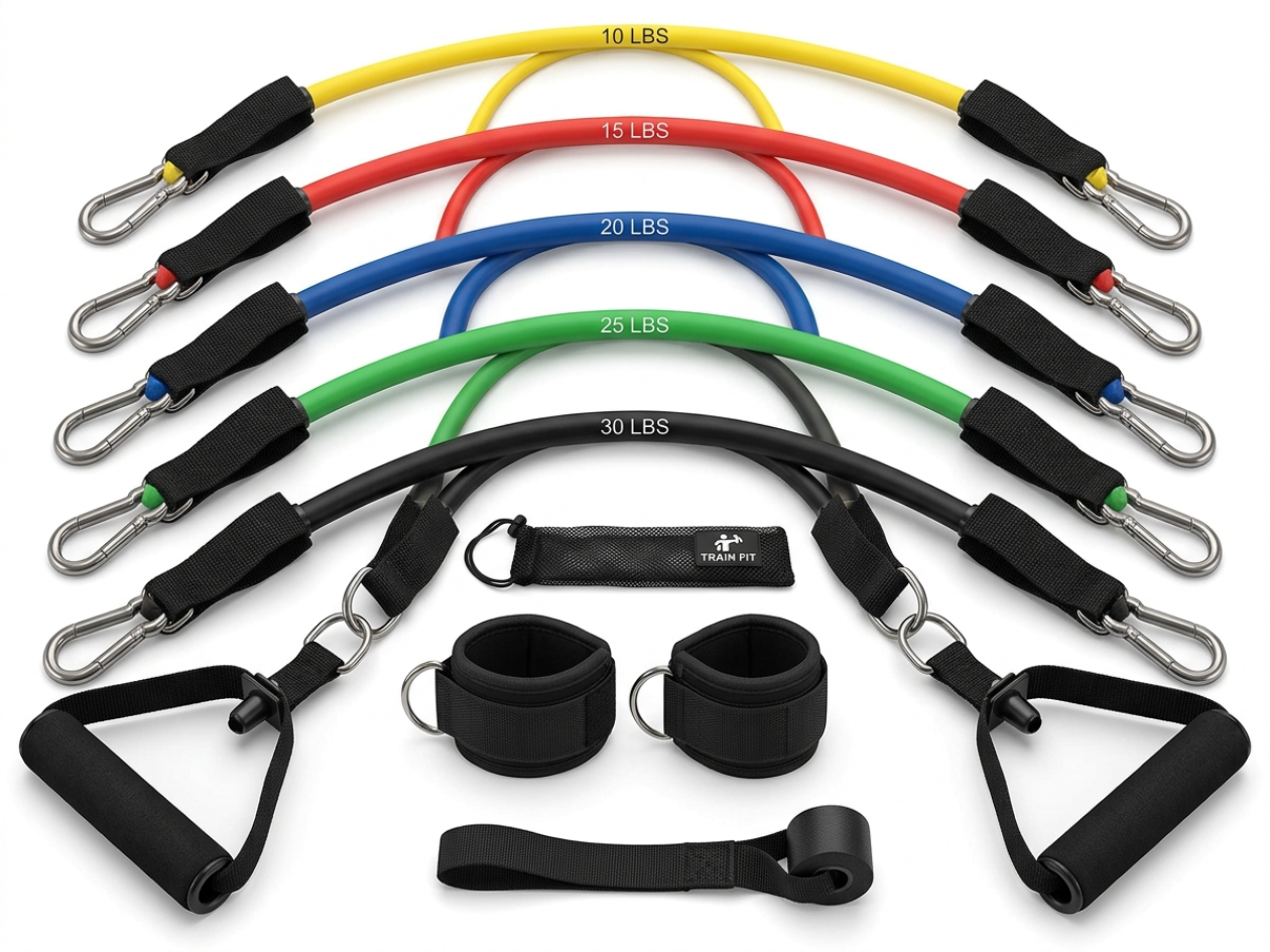 Snap-Proof Premium Resistance Bands: Heavy-Duty Workout Bands for Gym & Home Fitness