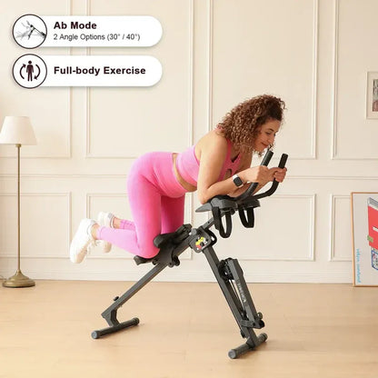 Apex 3-in-1 Magnetic Resistance Rower: Heavy-Duty Full-Body Workout Station with LED Console